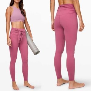 NWT lululemon Align Pant 28” Wrap waist Moss Rose